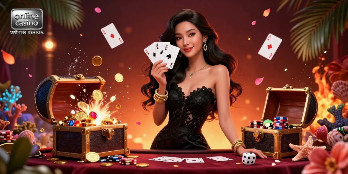 Engaging illustration of online casino ohne oasis showcasing luxurious gaming atmosphere with vibrant elements.