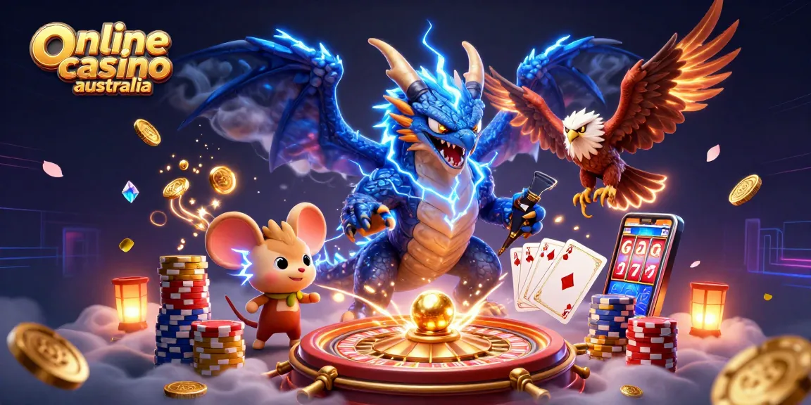 Play thrilling games at online casino australia with vibrant characters and exciting elements.