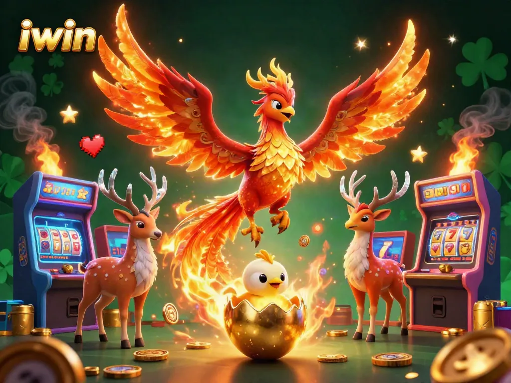 iwin your jackpot wins with a vibrant, animated casino-themed illustration full of games and excitement.