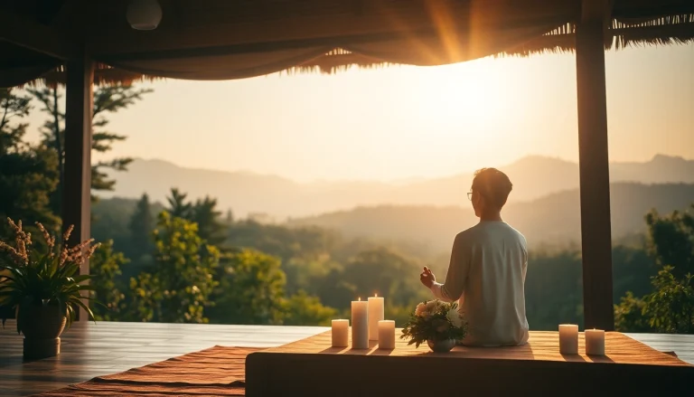 Schutzgebet zur inneren Ruhe bei meditativer Atmosphäre und natürlichem Licht