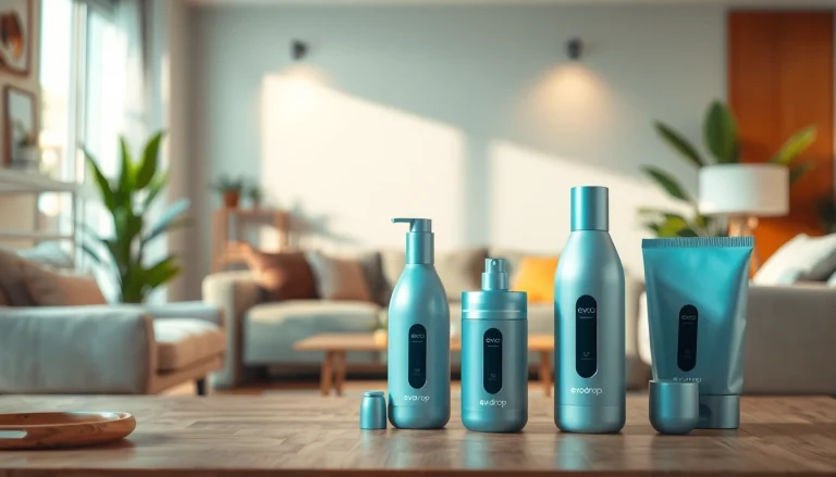 Erleben Sie die evodrop Erfahrung mit stilvoll gestalteten Produkten in einem modernen Umfeld.