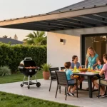 Terrassenüberdachungen aus Aluminium schaffen einladende Außenbereiche für Feste mit Familie und Freunden.